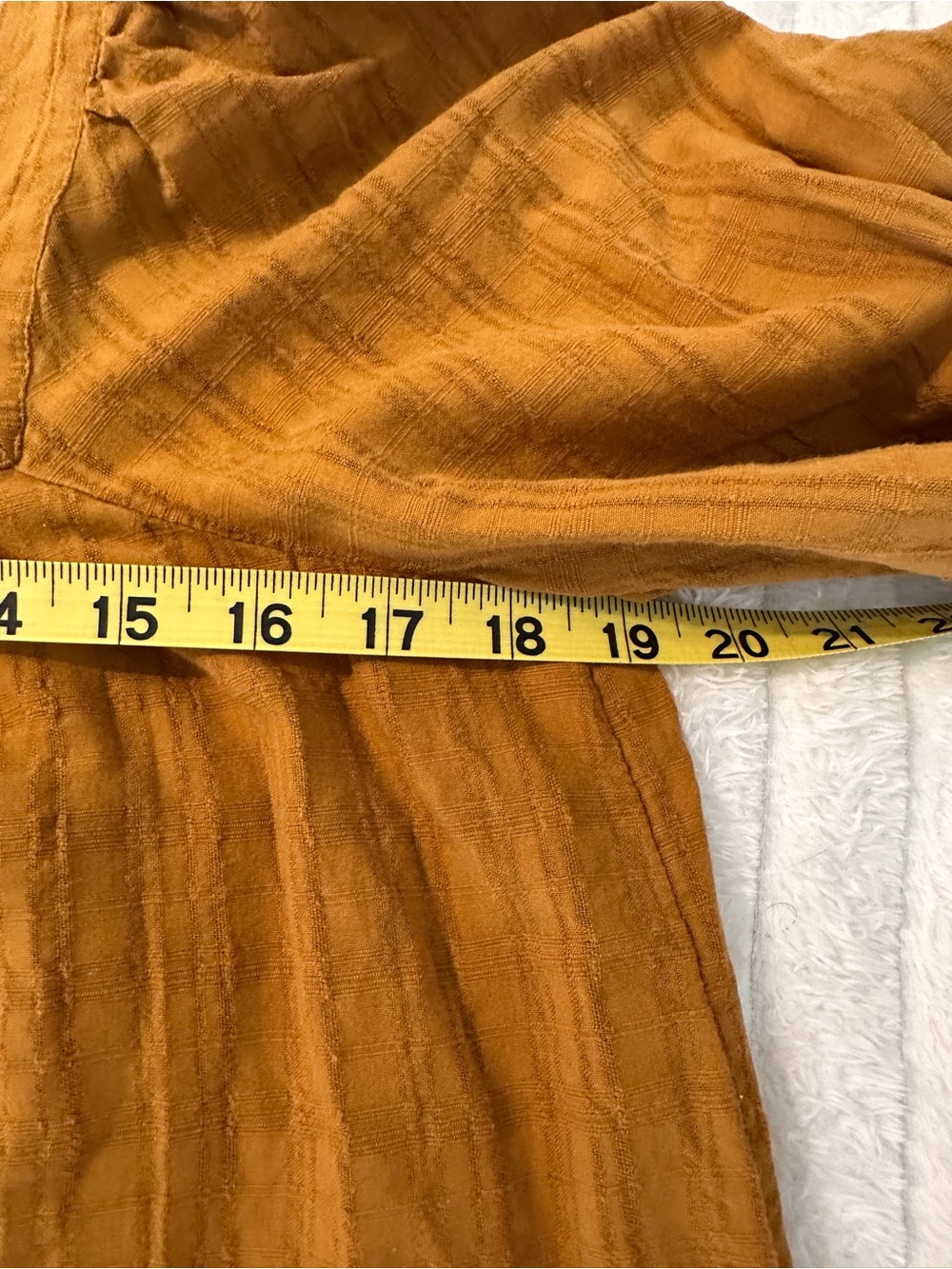 Madewell Rust-Brown Square-Neck Gauze Blouse - Picture 5 of 6